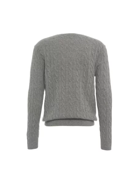 Sweter Polo Ralph Lauren z kaszmiru szary