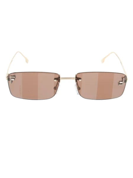 Okulary przeciwsłoneczne Fendi żółte