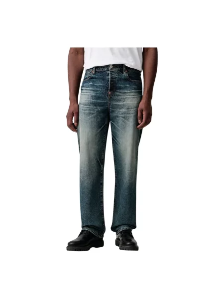 Jeansy straight leg Kenzo niebieskie