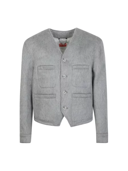 Kurtka Kenzo wełniana szara