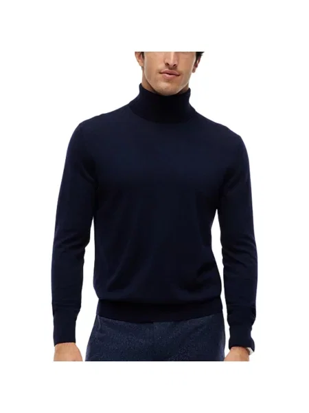 Geacă Tommy Hilfiger de lână albastru