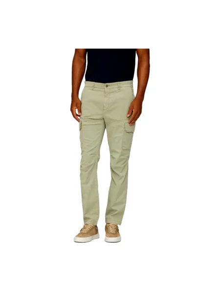 Lniane spodnie Aeronautica Militare zielone