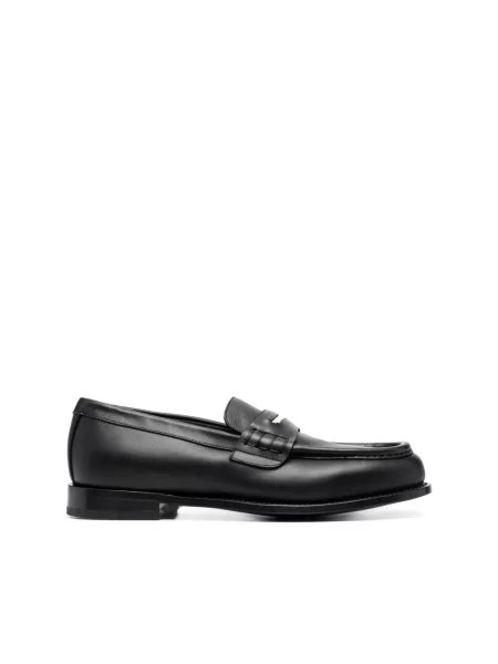 Półbuty Giuseppe Zanotti biznesowe z twillu czarne