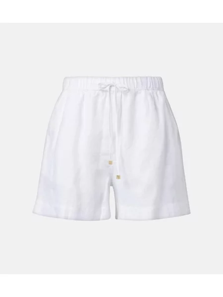 Lniane szorty Heidi Klein białe
