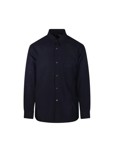 Koszula Comme Des Garcons flanelowa niebieska