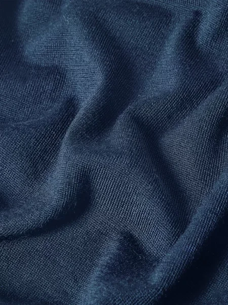 Tricou polo Zegna de lână albastru