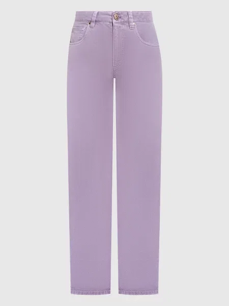 Джинси з ланцюжком моніль Brunello Cucinelli фіолетові