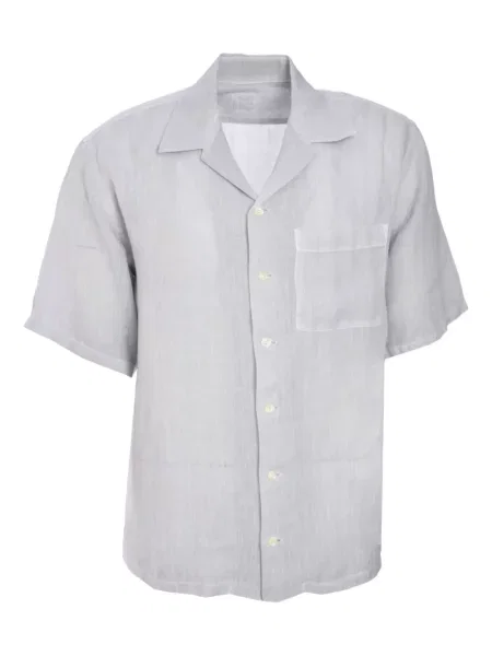 Ленена къс риза 120% Lino сиво