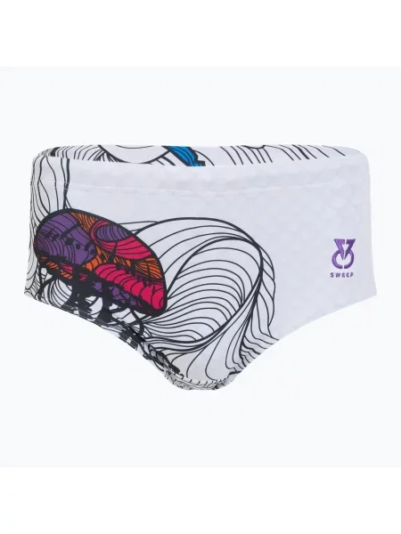 Мъжки боксерки за плуване SWEEP Aqua Medusa white бяло