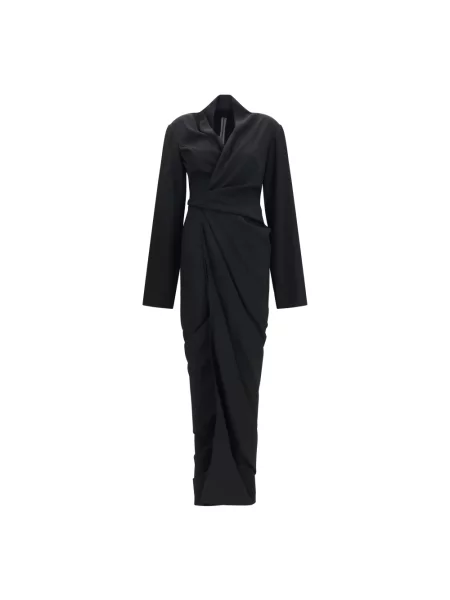 Długa sukienka maxi Rick Owens czarna