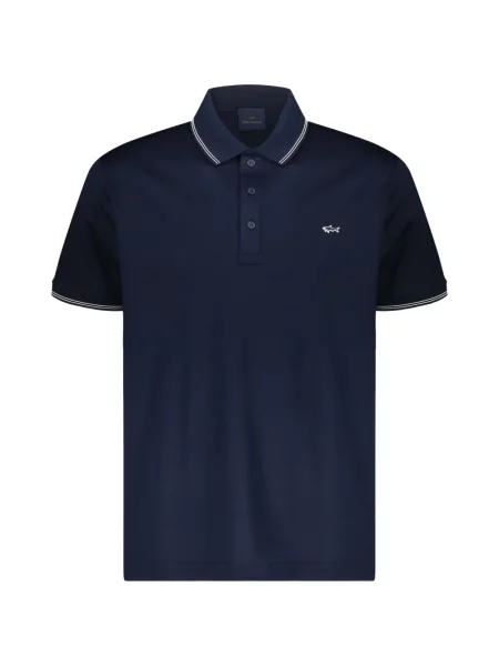 Tricou polo Paul & Shark cu broderie albastru