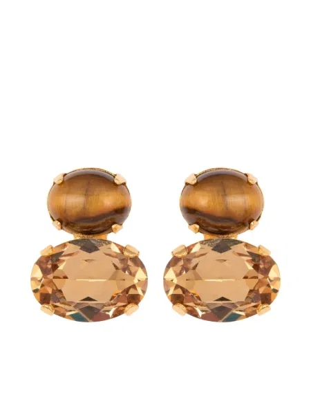 Обеци Jennifer Behr кафяво