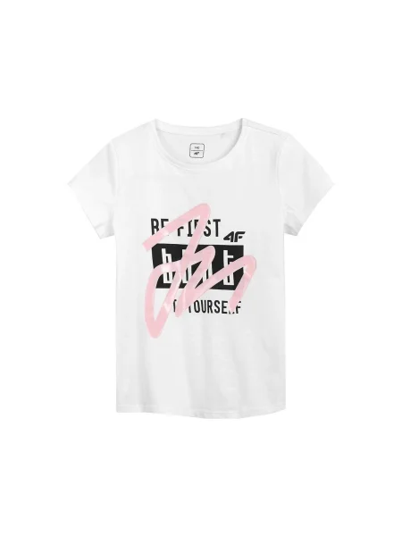 Tricou copii 4f alb