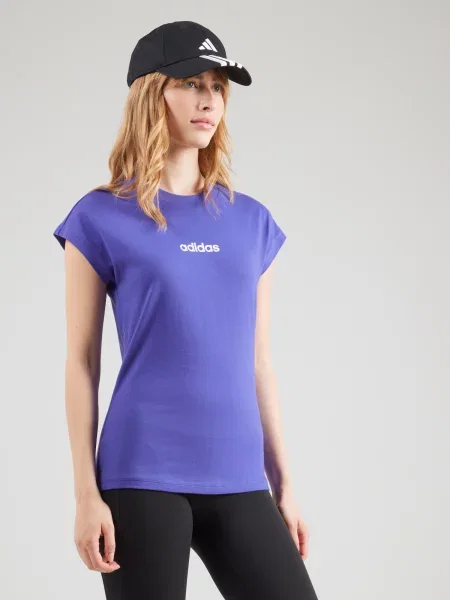 ADIDAS SPORTSWEAR Funkčné tričko Essentials modrofialová biela