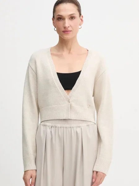 Пуловер OUI бежово