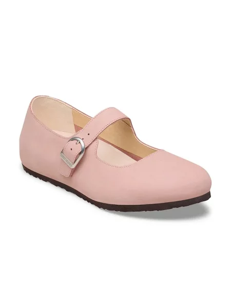 Birkenstock balerini din nubuc Santa Clarita roz