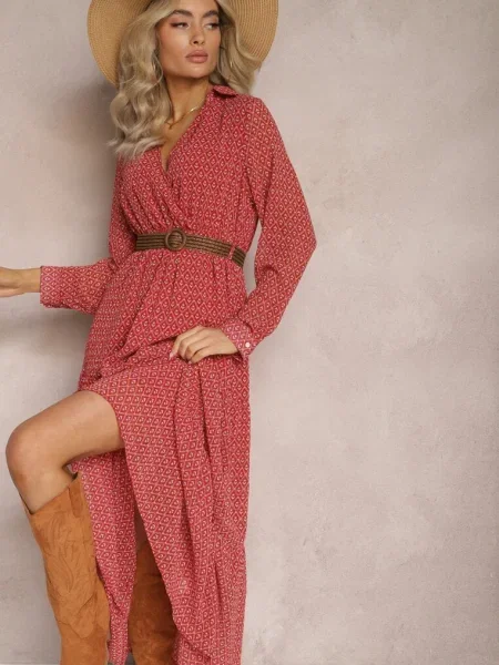 Sukienka Z Agareope czerwona