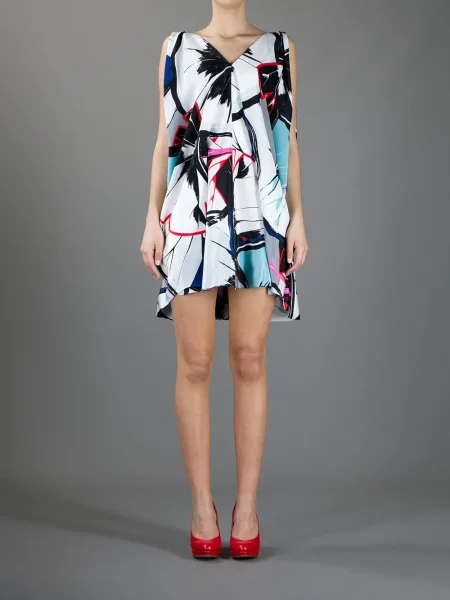 Rochie mini Balenciaga cu imagine