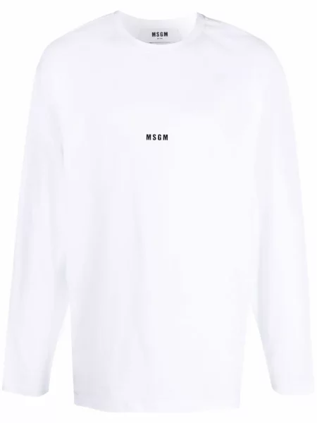 Tricou Msgm cu imagine alb