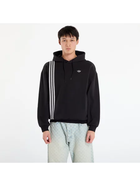 Суитшърт adidas Front Stripes Hoodie Black L черно