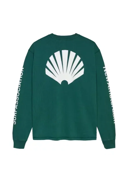 Pulover New Amsterdam cu imagine verde