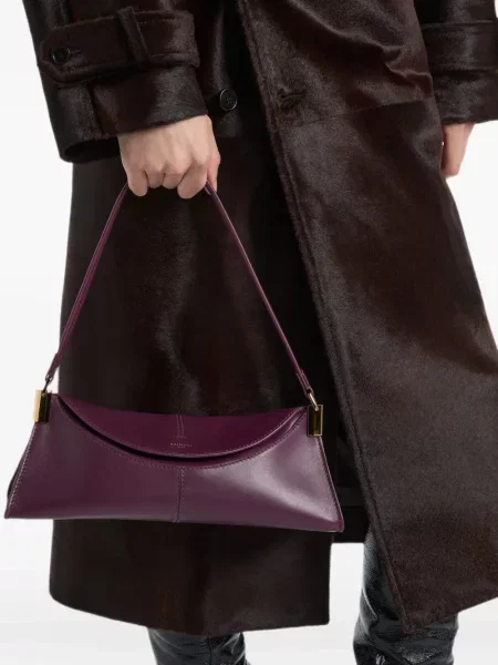 Geantă Balmain din piele violet
