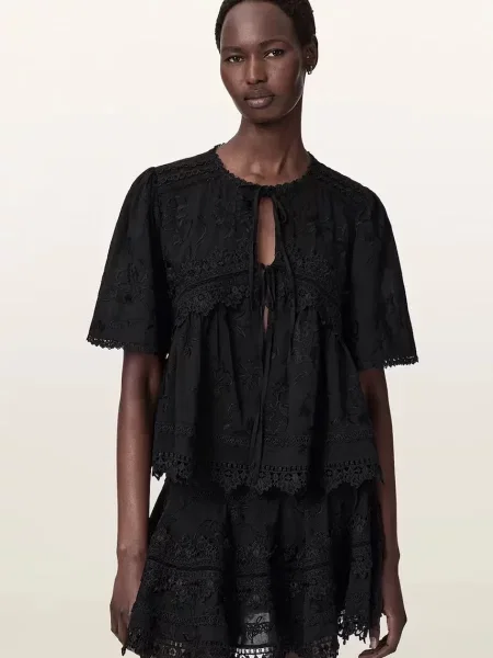 AllSaints bluză pentru femei din LILLITH negru