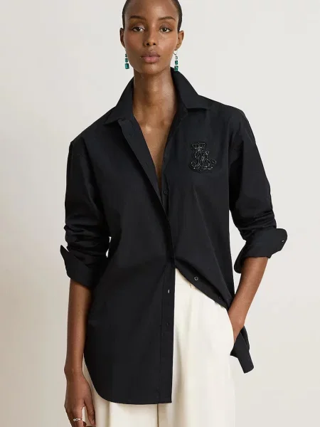 Lauren Ralph Lauren cămașă pentru femei din negru