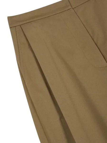 Pantaloni Tomboy plisate maro