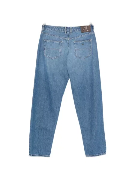 Blugi Emporio Armani cu autograf albastru