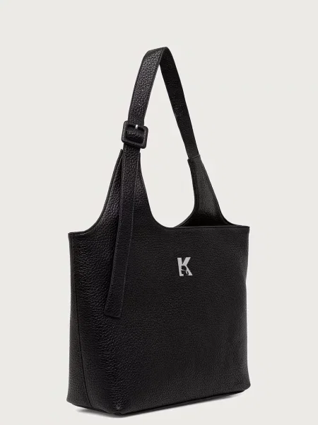 Karl Lagerfeld Jeans kabelka typu shopper dámska z imitácie kože čierna