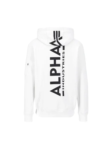 Geacă Alpha Industries cu imagine alb