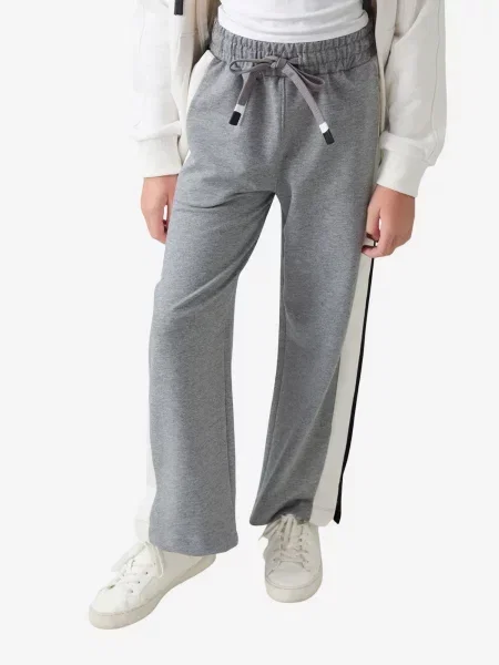 Tommy Life Hlače TOMMY Sweatpants Weites Bein Farbblock miks