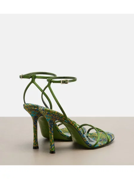 Sandale Jimmy Choo din satin albastru