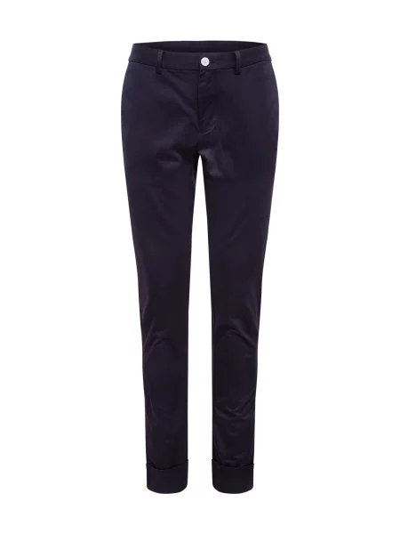 TOMMY HILFIGER Chino kalhoty LEWIS HAMILTON DENTON CHINO TWILL SIDE TAPE' černá