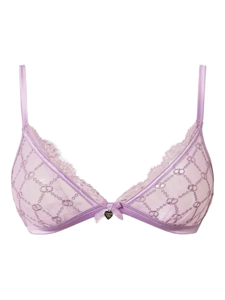 Sutien Twinset din dantelă violet