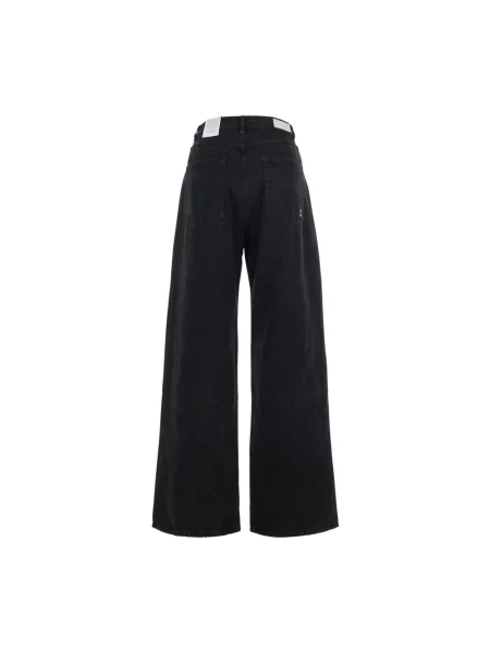 Szerokie jeansy Icon Denim czarne
