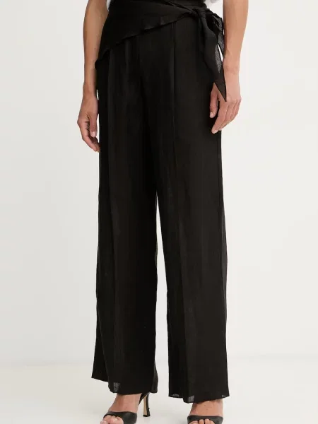 Marella pantaloni wide leg pentru femei din SOLISTA negru