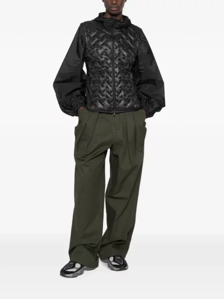 Geacă Moncler cu glugă negru