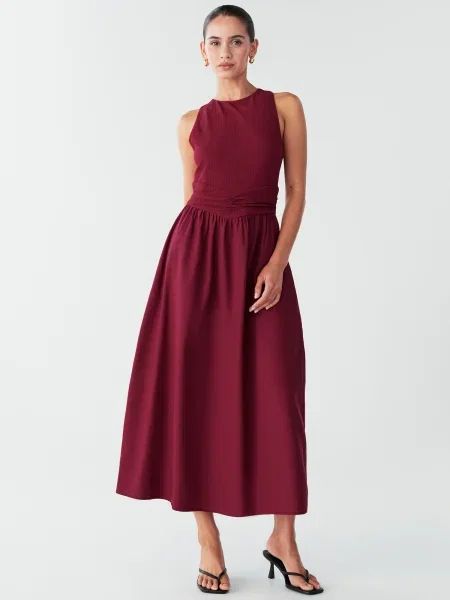 BWLDR Rochie Linda bordeaux roșu