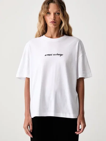 Armani Exchange tricou pentru femei din alb