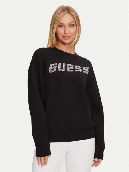 GUESS Mikina CECILIA šedá černá