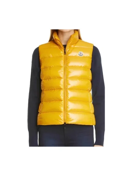 Kamizelka puchowa Moncler żółta