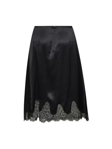 Satynowa spódnica Dolce And Gabbana czarna