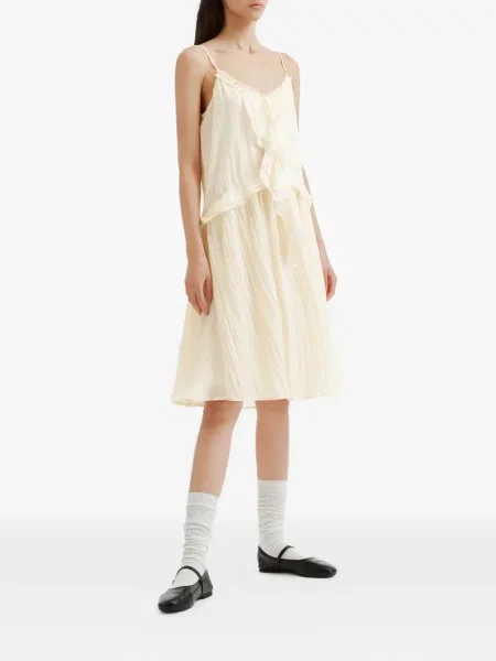 Rochie mini B+ab cu volane