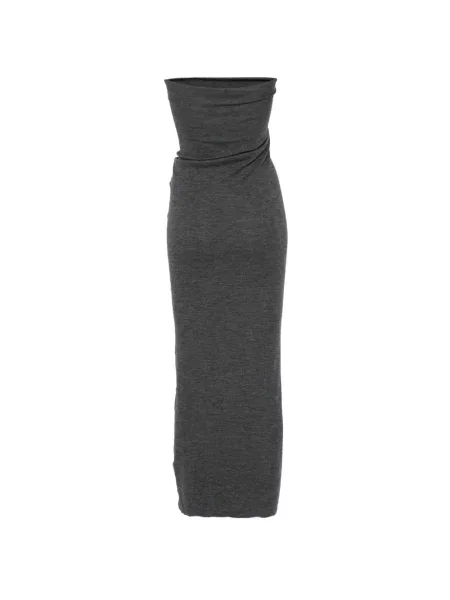 Rochie midi Soeur fără bretele gri