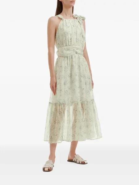 Rochie midi B+ab cu model floral cu imagine