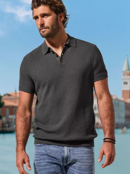 JOHN DEVIN Tricou metalic gri