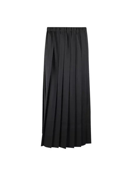 Spódnica plisowana Junya Watanabe wełniana czarna