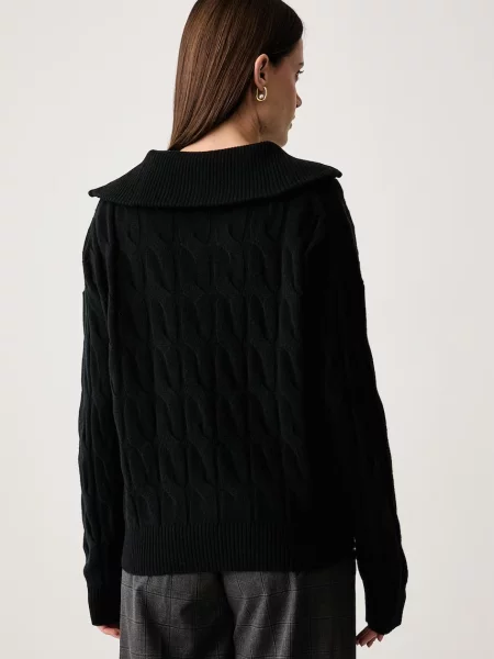 Tommy Hilfiger sweter wełniany czarny